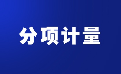 分項(xiàng)計(jì)量